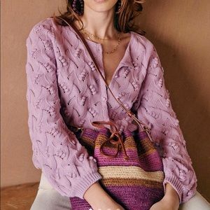 Sezane Marthe Jumper - Lilac - Size Medium